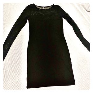 Black sleeved dress